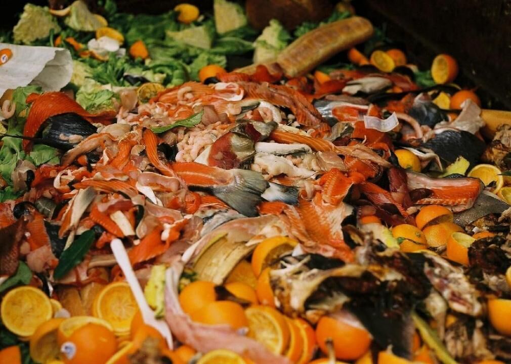 Food waste piles up